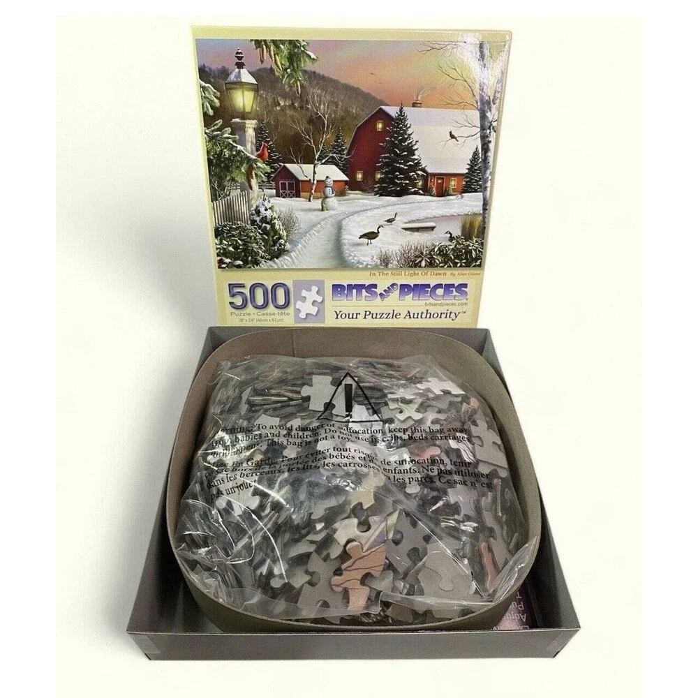 500 Piece Jigsaw Puzzle - In the Still Light of Dawn - New Open Box Sealed Bag